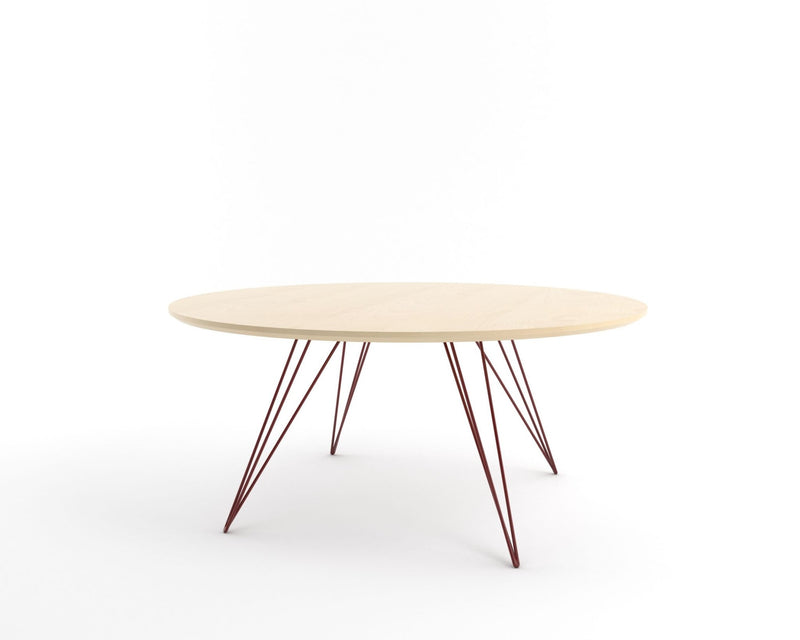 Williams Coffee Table - Small Oval - Tronk - Tables + Desks - Maple - Blood Red - HORNE
