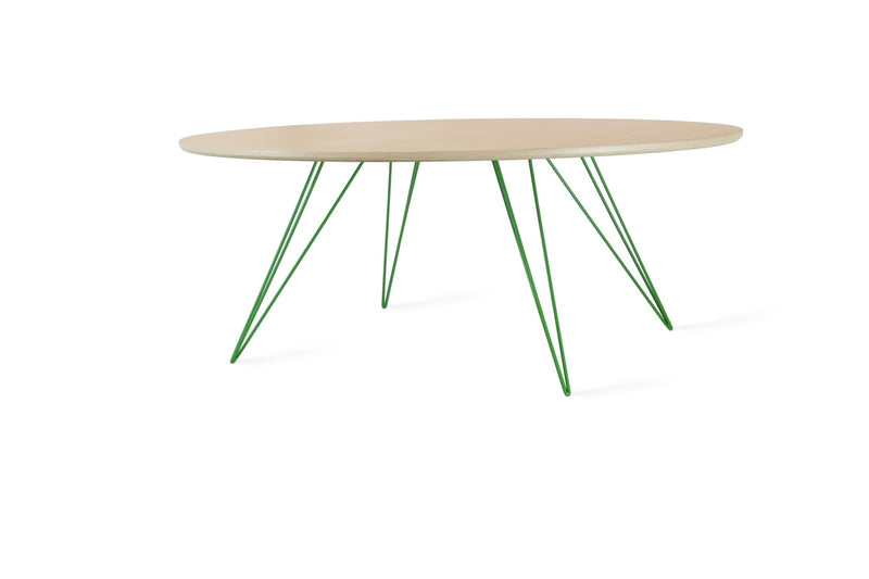 Williams Coffee Table - Small Oval - Tronk - Tables + Desks - Maple - Blood Red - HORNE