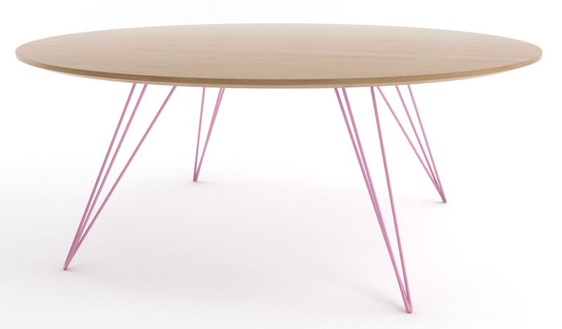 Williams Coffee Table - Small Oval - Tronk - Tables + Desks - Maple - Blood Red - HORNE