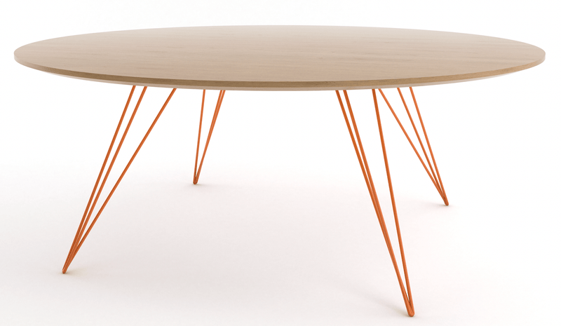 Williams Coffee Table - Small Oval - Tronk - Tables + Desks - Maple - Blood Red - HORNE