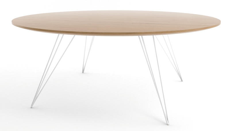 Williams Coffee Table - Small Oval - Tronk - Tables + Desks - Maple - Blood Red - HORNE