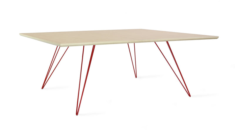 Williams Coffee Table - Small Rectangle - Tronk - Tables + Desks - Maple - Blood Red - HORNE