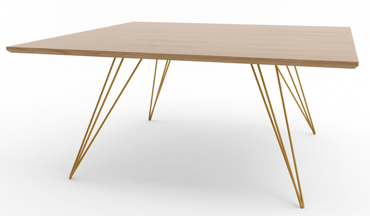 Williams Coffee Table - Small Rectangle - Tronk - Tables + Desks - White Oak - Mustard - HORNE