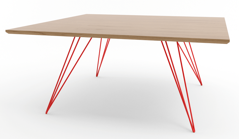 Williams Coffee Table - Small Rectangle - Tronk - Tables + Desks - Maple - Blood Red - HORNE