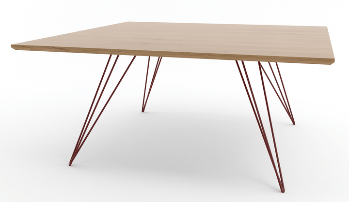 Williams Coffee Table - Small Rectangle - Tronk - Tables + Desks - White Oak - Blood Red - HORNE