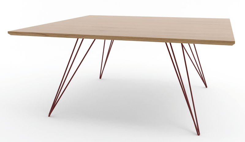 Williams Coffee Table - Small Rectangle - Tronk - Tables + Desks - Maple - Blood Red - HORNE