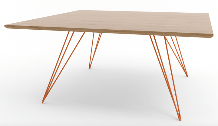 Williams Coffee Table - Small Rectangle - Tronk - Tables + Desks - White Oak - Orange - HORNE