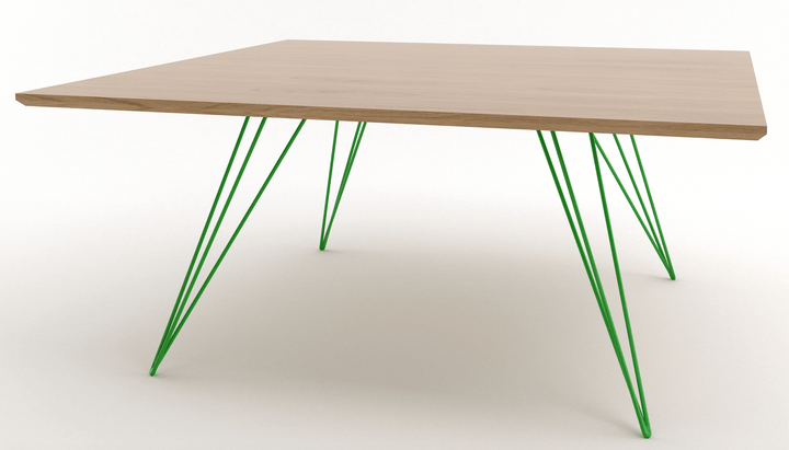 Williams Coffee Table - Small Rectangle - Tronk - Tables + Desks - White Oak - Green - HORNE