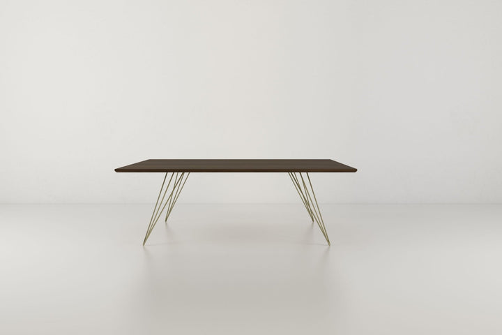 Williams Coffee Table - Small Rectangle - Tronk - Tables + Desks - Walnut - Brassy Gold - HORNE