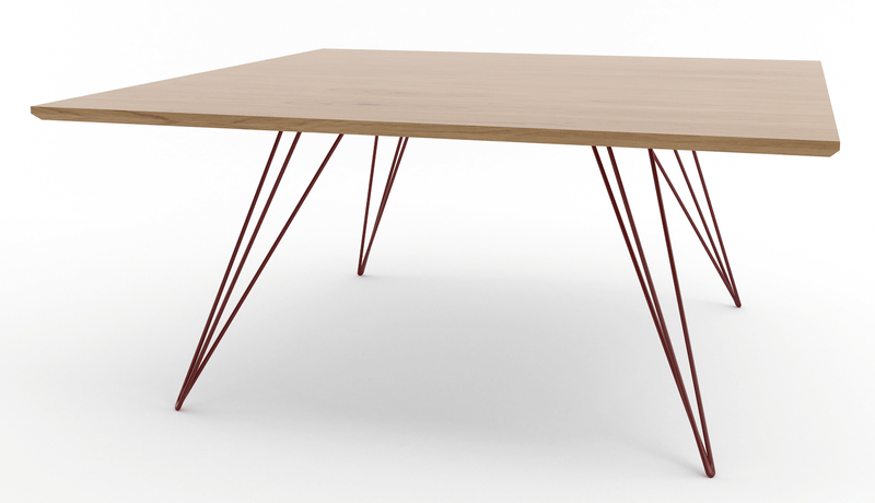 Williams Coffee Table - Small Square - Tronk - Tables + Desks - Maple - Blood Red - HORNE