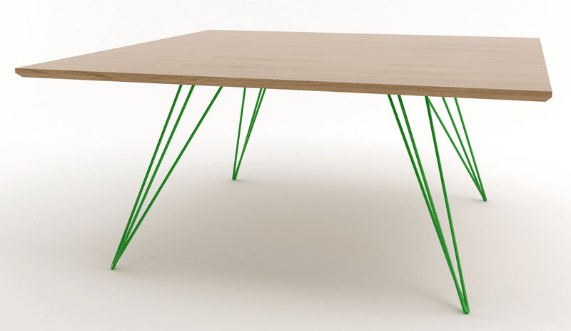 Williams Coffee Table - Small Square - Tronk - Tables + Desks - Maple - Blood Red - HORNE