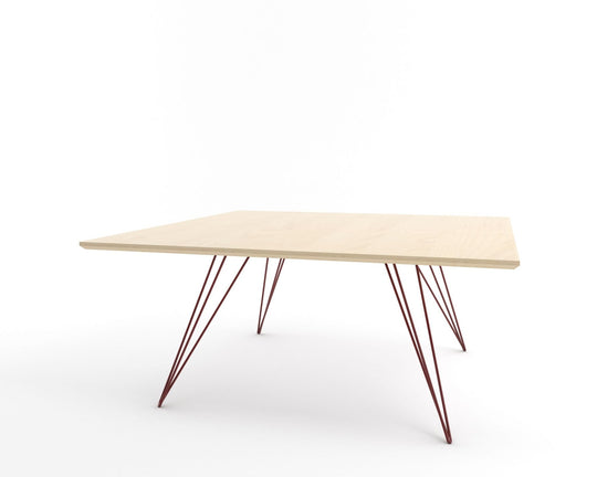 Williams Coffee Table - Small Square - Tronk - Tables + Desks - Maple - Blood Red - HORNE