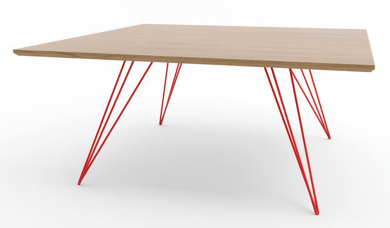 Williams Coffee Table - Small Square - Tronk - Tables + Desks - Maple - Blood Red - HORNE