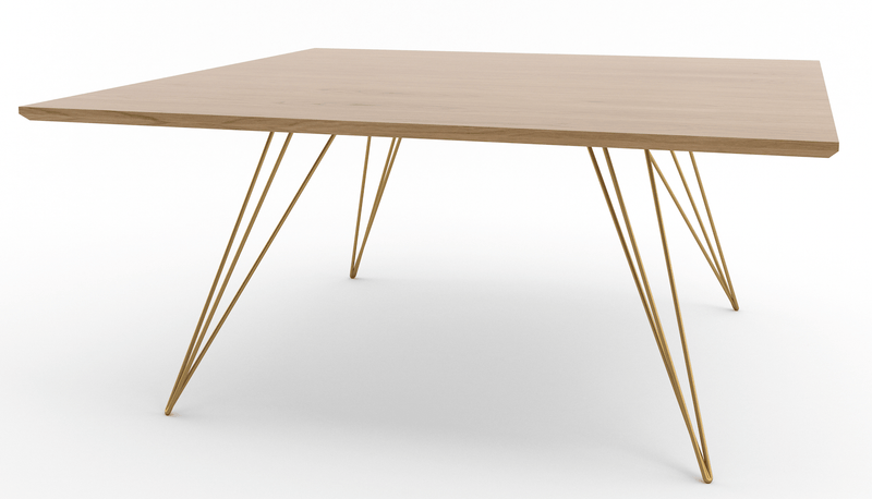 Williams Coffee Table - Small Square - Tronk - Tables + Desks - Maple - Blood Red - HORNE