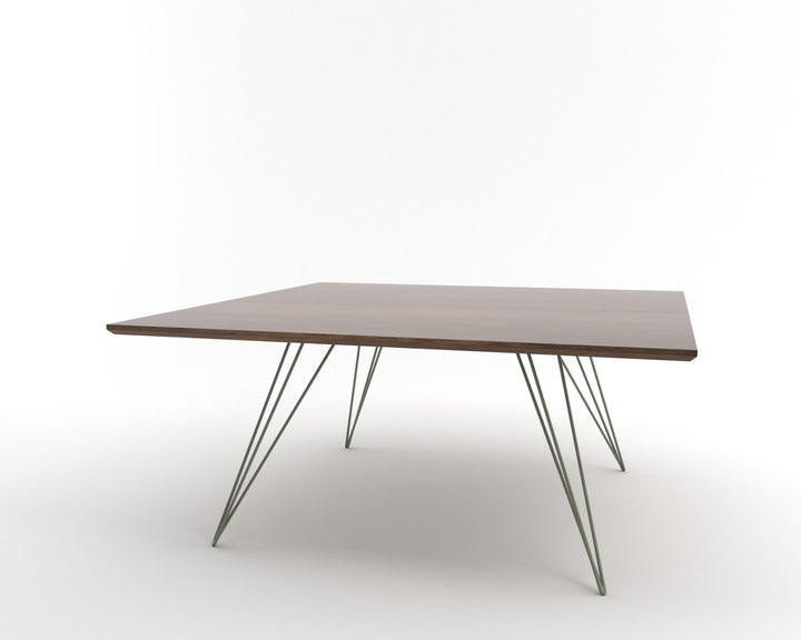 Williams Coffee Table - Small Square - Tronk - Tables + Desks - Walnut - Prairie Green - HORNE