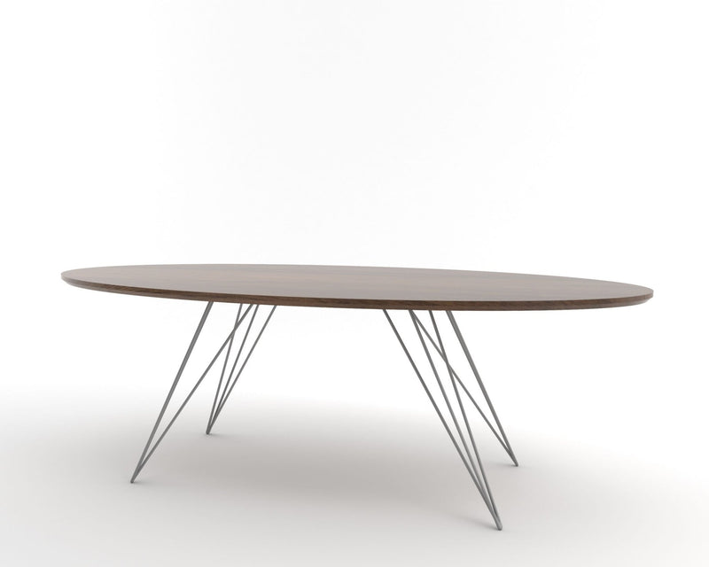 Williams Coffee Table - Thin Oval - Tronk - Tables + Desks - Maple - Blood Red - HORNE