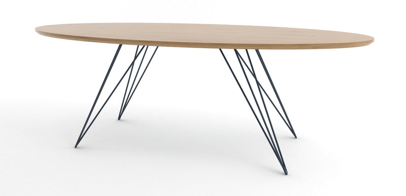 Williams Coffee Table - Thin Oval - Tronk - Tables + Desks - Maple - Blood Red - HORNE