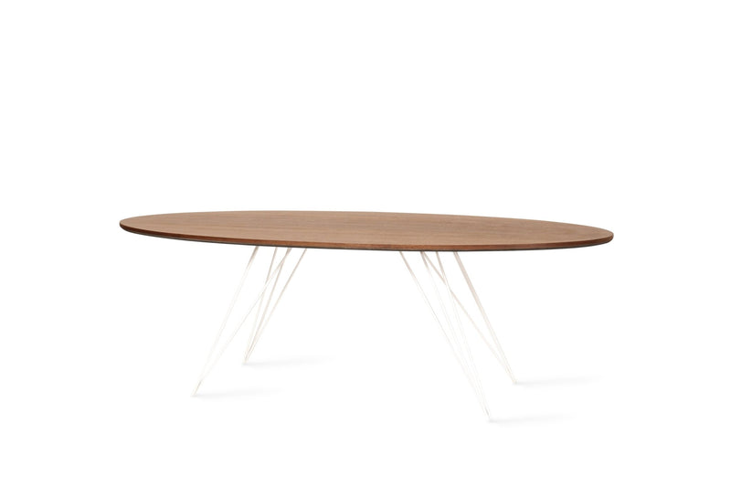 Williams Coffee Table - Thin Oval - Tronk - Tables + Desks - Maple - Blood Red - HORNE