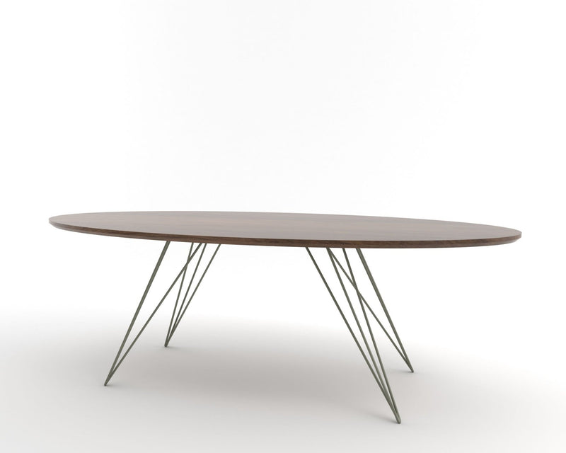 Williams Coffee Table - Thin Oval - Tronk - Tables + Desks - Maple - Blood Red - HORNE