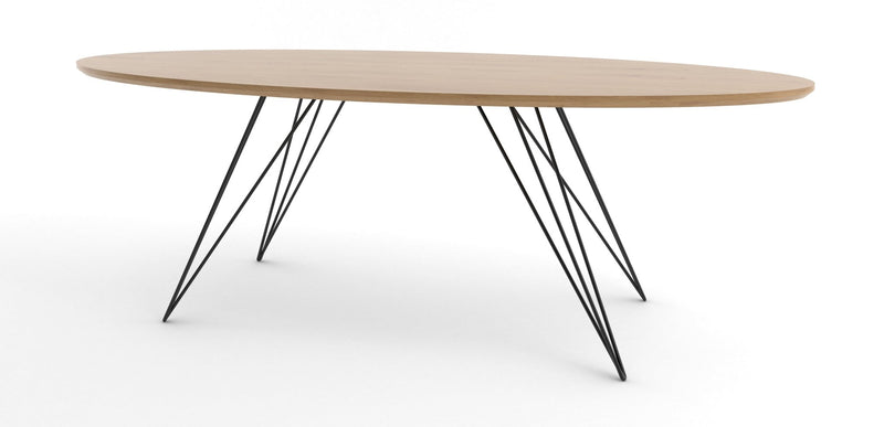 Williams Coffee Table - Thin Oval - Tronk - Tables + Desks - Maple - Blood Red - HORNE