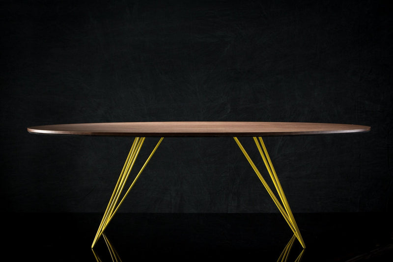 Williams Coffee Table - Thin Oval - Tronk - Tables + Desks - Maple - Blood Red - HORNE