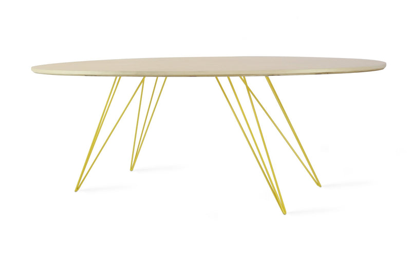 Williams Coffee Table - Thin Oval - Tronk - Tables + Desks - Maple - Blood Red - HORNE