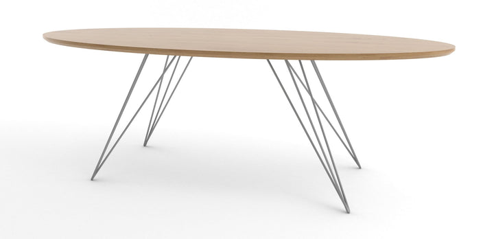 Williams Coffee Table - Thin Oval - Tronk - Tables + Desks - White Oak - Gray - HORNE