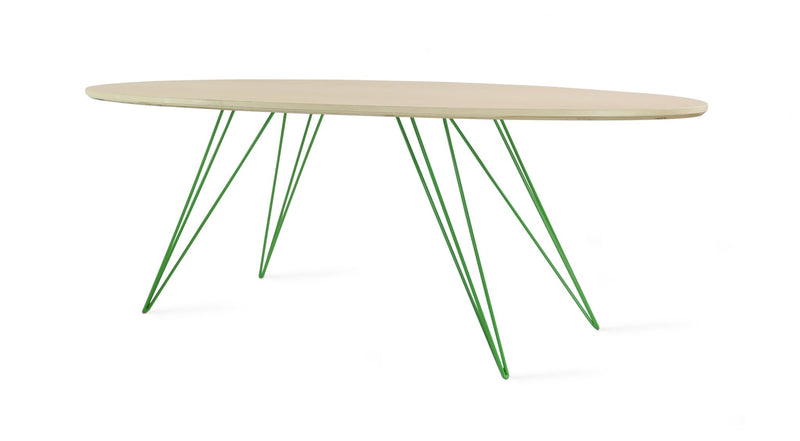 Williams Coffee Table - Thin Oval - Tronk - Tables + Desks - Maple - Blood Red - HORNE