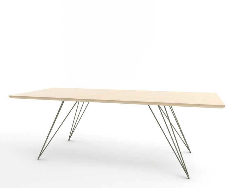 Williams Coffee Table - Thin Rectangle - Tronk - Tables + Desks - Maple - Blood Red - HORNE