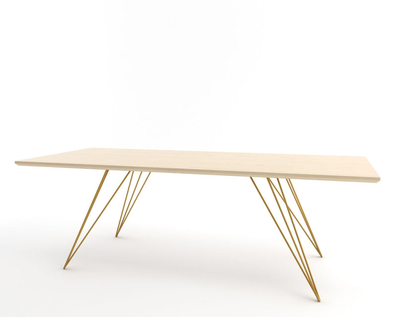 Williams Coffee Table - Thin Rectangle - Tronk - Tables + Desks - Maple - Blood Red - HORNE