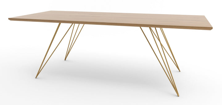 Williams Coffee Table - Thin Rectangle - Tronk - Tables + Desks - White Oak - Mustard - HORNE