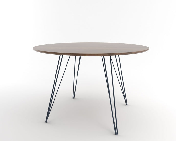 Williams Dining Table - Large Circle - Tronk - Tables + Desks - Walnut - Navy - HORNE