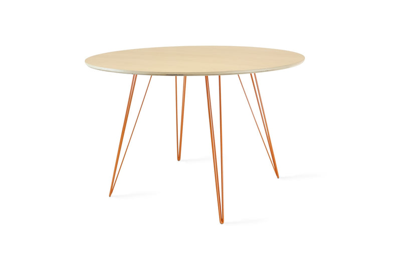 Williams Dining Table - Large Circle - Tronk - Tables + Desks - Maple - Blood Red - HORNE