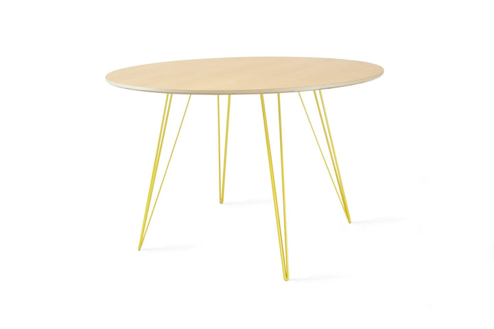 Williams Dining Table - Large Circle - Tronk - Tables + Desks - Maple - Yellow - HORNE