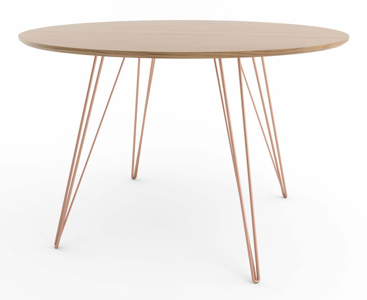 Williams Dining Table - Large Oval - Tronk - Tables + Desks - White Oak - Rose Copper - HORNE