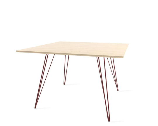 Williams Dining Table - Large Rectangle - Tronk - Tables + Desks - Maple - Blood Red - HORNE