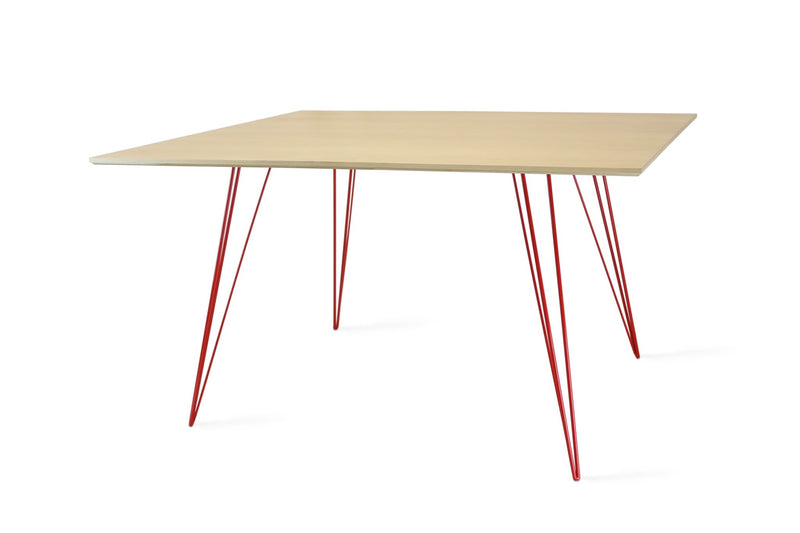 Williams Dining Table - Large Rectangle - Tronk - Tables + Desks - Maple - Blood Red - HORNE