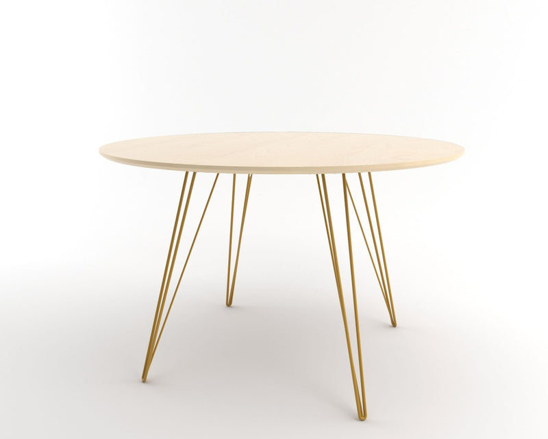 Williams Dining Table - Small Circle - Tronk - Tables + Desks - Maple - Blood Red - HORNE