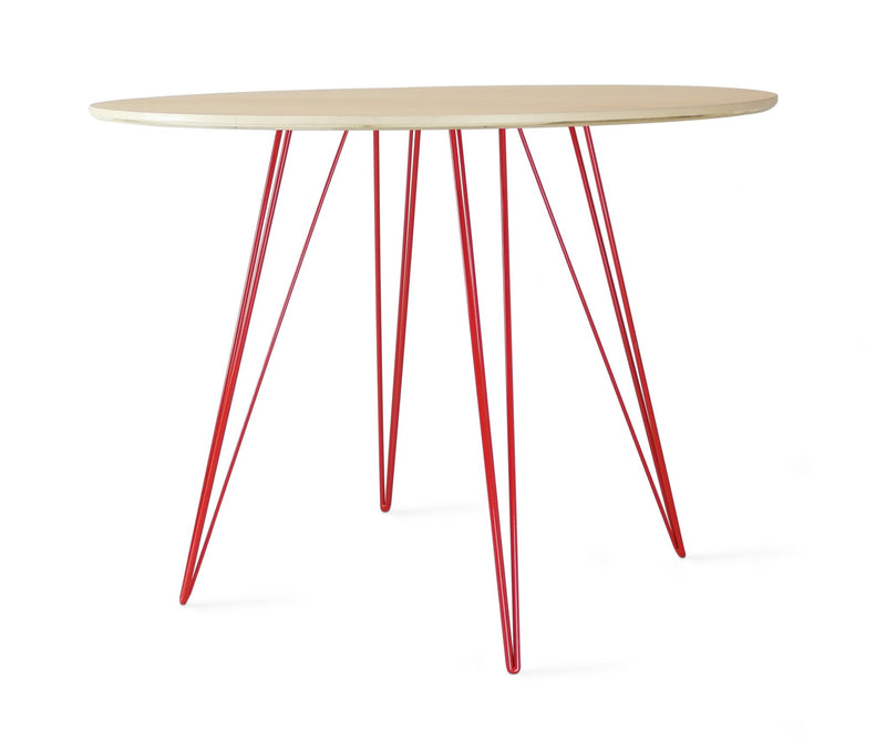 Williams Dining Table - Small Circle - Tronk - Tables + Desks - Maple - Blood Red - HORNE