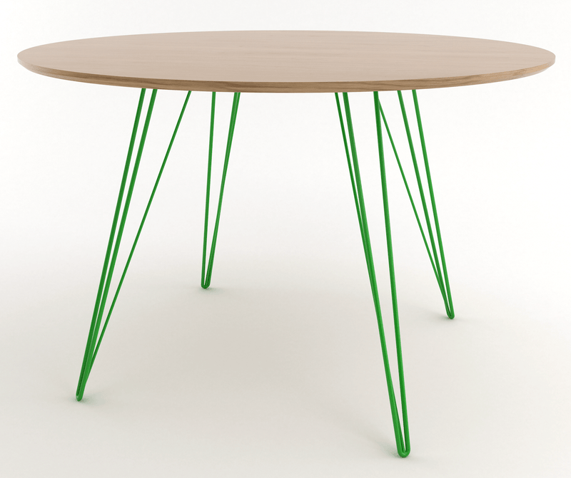 Williams Dining Table - Small Circle - Tronk - Tables + Desks - Maple - Blood Red - HORNE