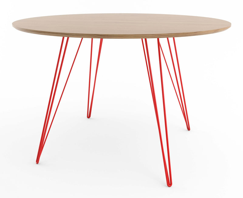 Williams Dining Table - Small Oval - Tronk - Tables + Desks - Maple - Blood Red - HORNE