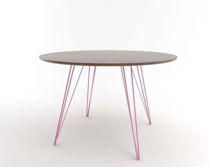Williams Dining Table - Small Oval - Tronk - Tables + Desks - Walnut - Pink - HORNE