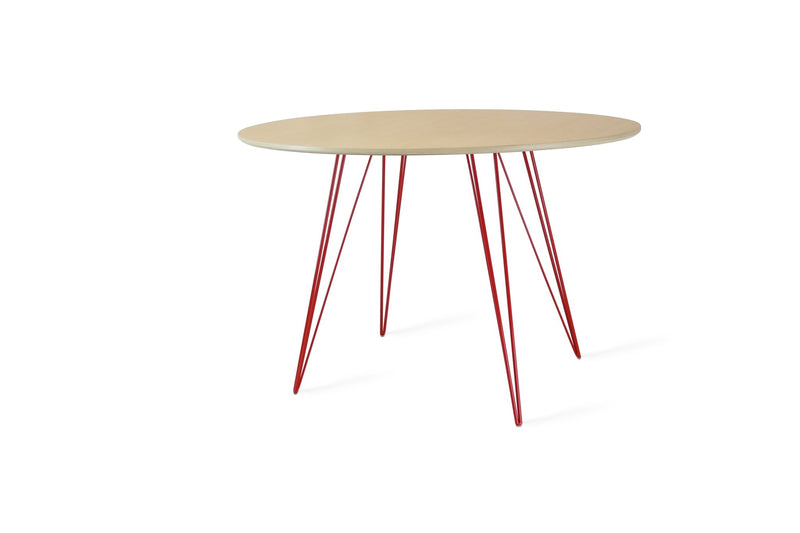 Williams Dining Table - Small Oval - Tronk - Tables + Desks - Maple - Blood Red - HORNE