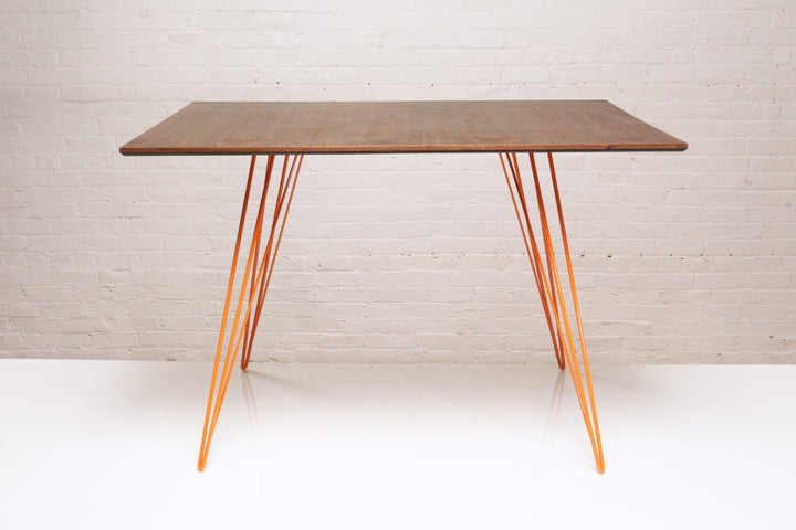 Williams Dining Table - Small Rectangle - Tronk - Tables + Desks - Walnut - Orange - HORNE