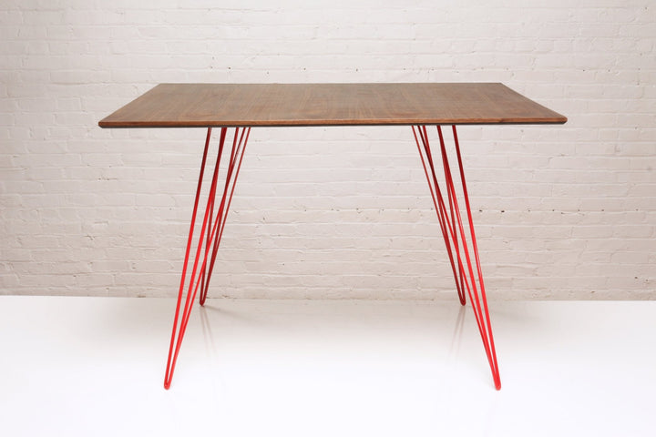 Williams Dining Table - Small Rectangle - Tronk - Tables + Desks - Walnut - Red - HORNE