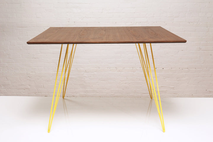 Williams Dining Table - Small Rectangle - Tronk - Tables + Desks - Walnut - Yellow - HORNE