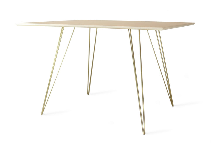 Williams Dining Table - Small Rectangle - Tronk - Tables + Desks - Maple - Brassy Gold - HORNE