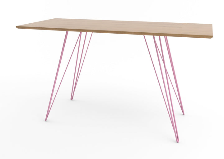 Williams Writing Desk - Tronk - Desks - White Oak - Pink - HORNE