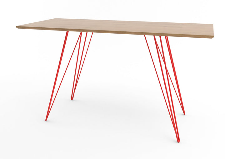 Williams Writing Desk - Tronk - Desks - White Oak - Red - HORNE