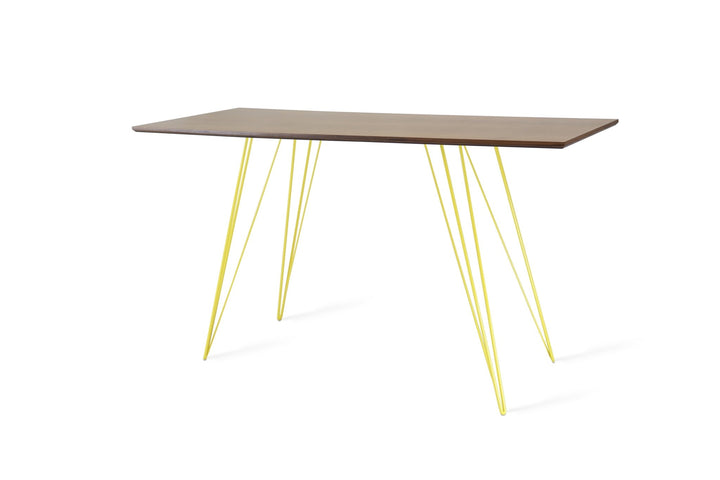 Williams Writing Desk - Tronk - Desks - Walnut - Yellow - HORNE